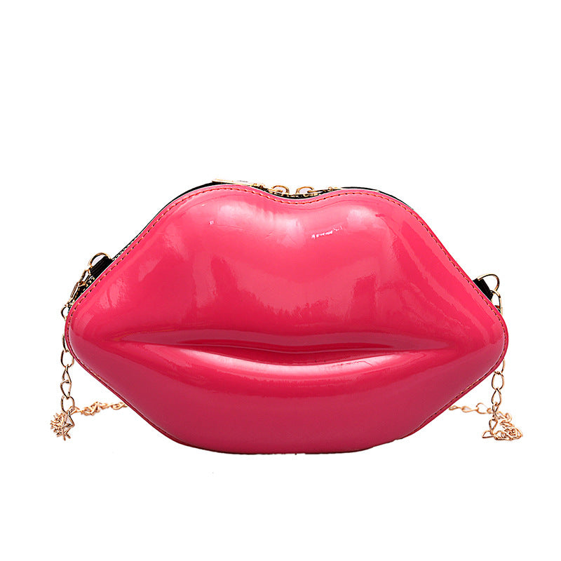 Wholesale Personalized PU Shoulder Lip Bag